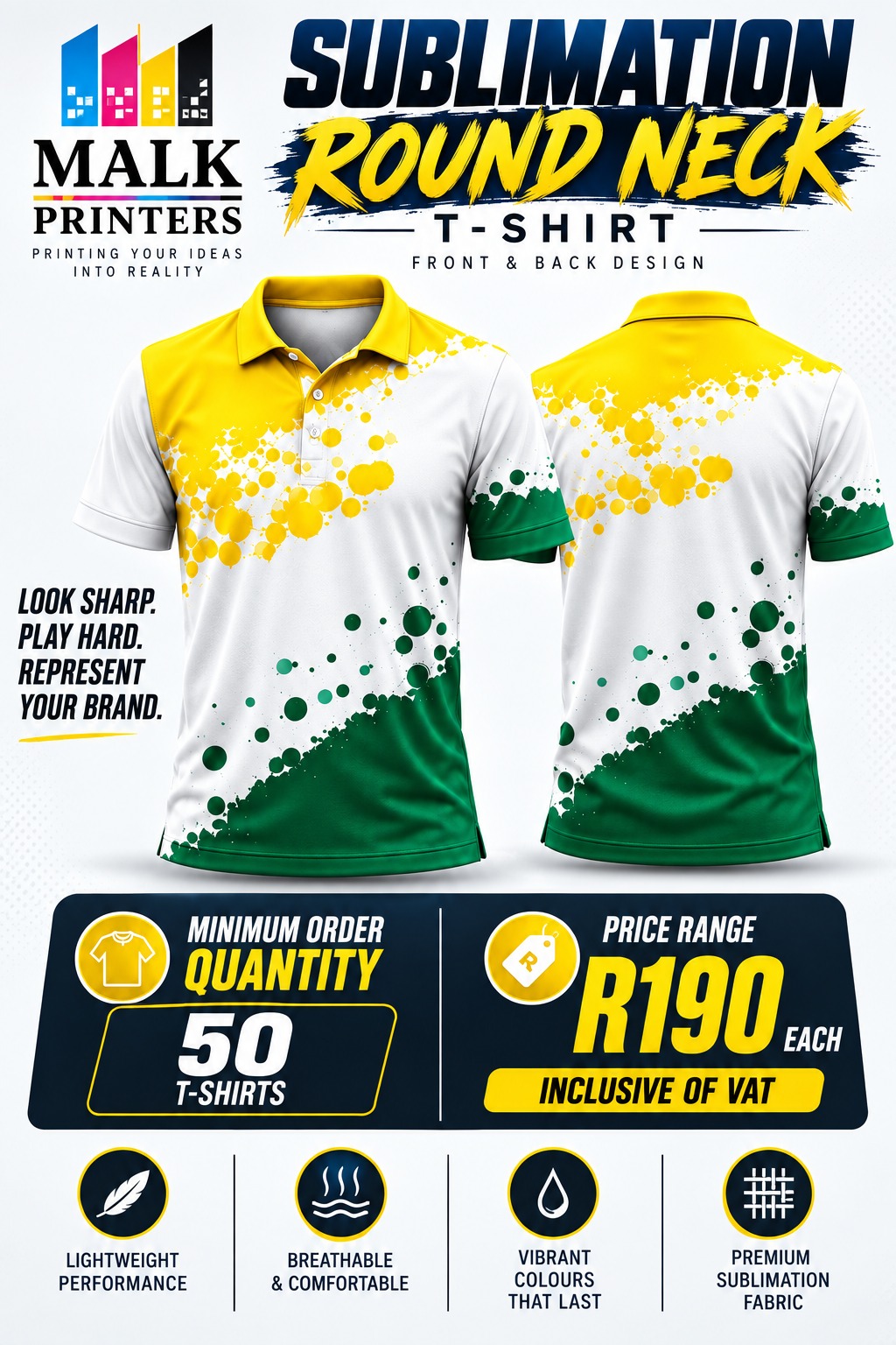 Sublimation golf T-shirt